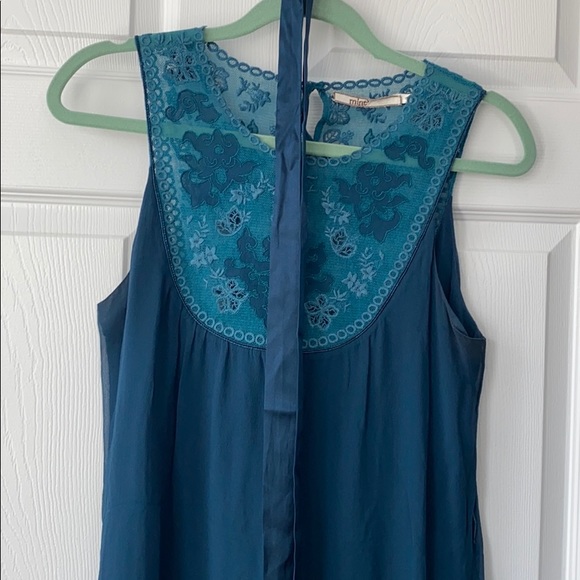 MINT by Jodi Arnold Green Silk Dress Size 8 - Picture 12 of 13